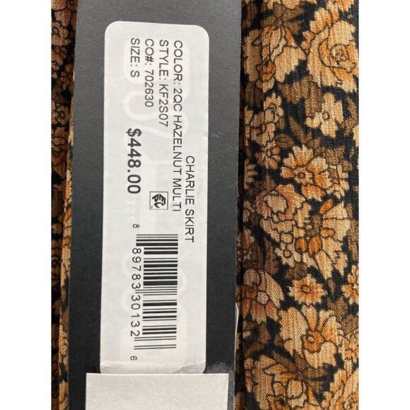 Kobi Halperin Women's Charlie Floral Print Skirt - Hazelnut Multi S - Picture 5 of 7